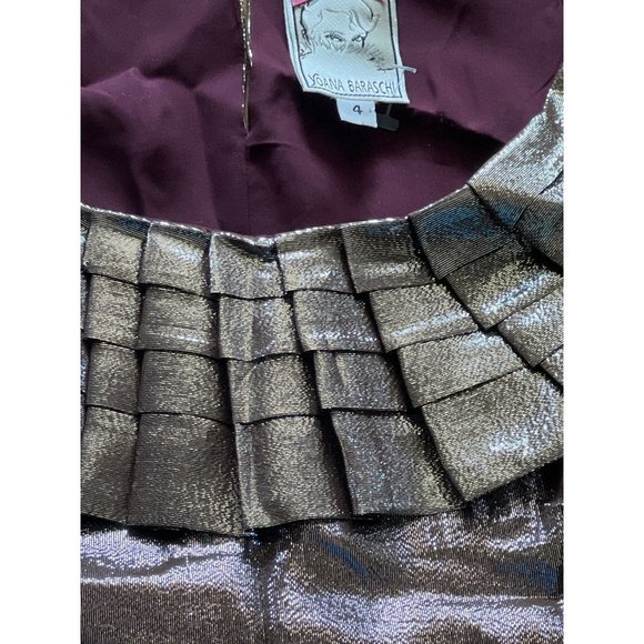 Yoana Baraschi Bronze Metallic Blouse - Picture 5 of 9